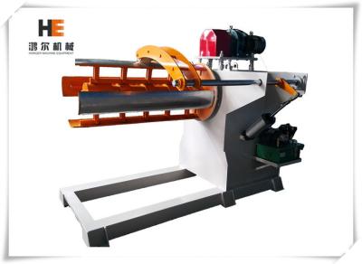 China 5 Ton 1300mm Automatic Motorised Decoiler Machine Hydraulic Expansion With Coil Car for sale