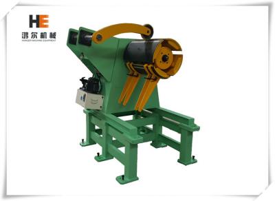 China Loading 20T Stainless Steel Coil Sheet Metal Decoiler Uncoiling Machine With Pressing Arm for sale