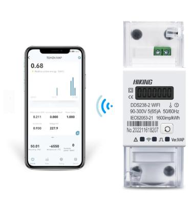 China Solar KWH Meter 65A Single Phase Tuya Single Phase WIFI Energy Usage Watt Hour Meter DDS238-2 WIFI IVAP Rail Din Track Power Timer Smart KWH Meter for sale