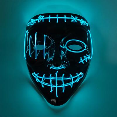 China PVC LED Mask Halloween Mask, Cosplay Scary Mask, Light Up Glowing Mask Gecorations Gift For Halloween And Christmas Costumes for sale