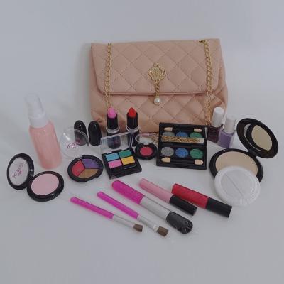 China washable make up girls birthday gift easy clearning learning make up kits 21 pcs 2018 for sale