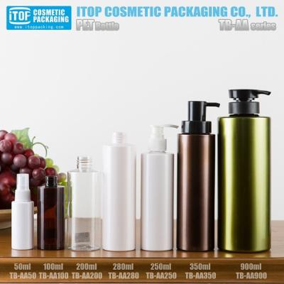 China Empty Pet Shampoo Bottle 200ml Skin Care 50ml Shampoo TB-AA Essence Body Lotion Pump Opaque Plastic Plastic Packaging Packaging for sale