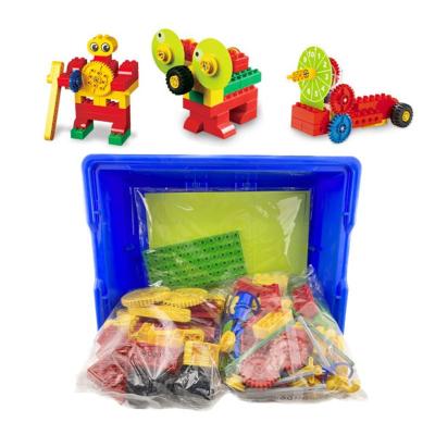 China High Quality Building Toy 2022 New Arrivals 102Pcs ABS Toys For Preschool Students Push Back Building Construction Toys 9656 for sale