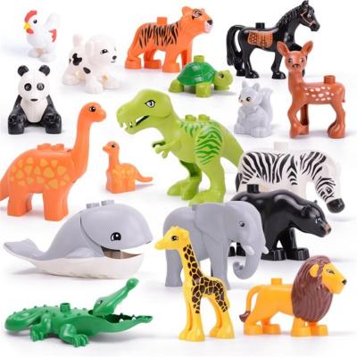 China Constituent of Toy Animal Series Model Building Figures Big Block Educational Animal Toys for Children Kids Gift Compatible Children Gifts for sale