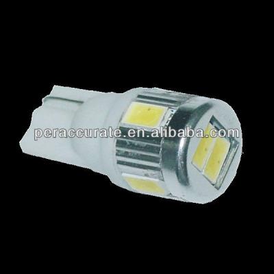 China Household Lighting T10 Hot Selling Wedge 5630 6SMD Samsung LED Chio Small Bulbs Car LED Auto Lamp 24V for sale