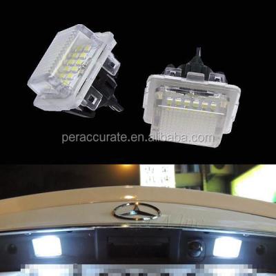 China LED License Light LED License Plate Lamp For BENZ W204 W212 W216 W221 Canbus LED Error Free PA for sale