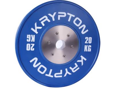 China Weightlifting Color Competition Weight Plate 20kgs Krypton Color Competition Plate for sale