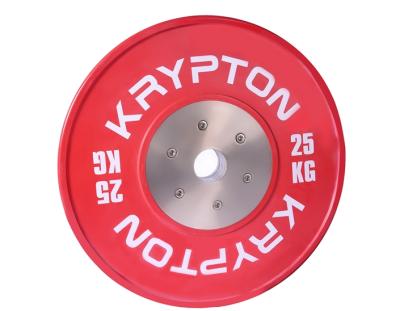 China Weightlifting Color Competition Weight Plate 25kgs Krypton Color Competition Plate for sale