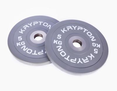 China Weightlifting Color Competition Weight Plate 5kgs Krypton Color Competition Plate for sale