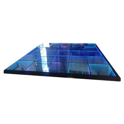 China LANDSCAPE Led Dance Floor Magnetic Led Wedding Party Event Fiestas 3D Infinity Mirror Piso Portable Led Floor to Dance for sale