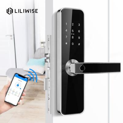 China Home/Apartment/Airbnb/Office Wireless Access Combination Smart Fingerprint Digital Automatic Door Lock With Master Key for sale