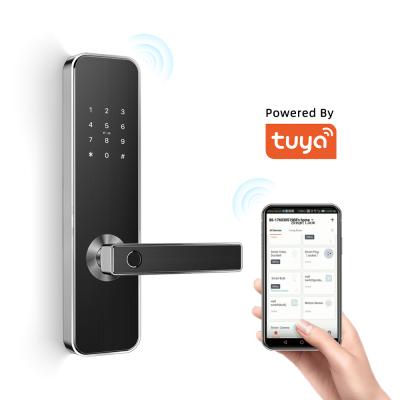 China Home/Apartment/Airbnb/Office Smart APP Security WiFi Fingerprint Door Card Code Code Code Home Outdoor Door Lock Tuya for sale