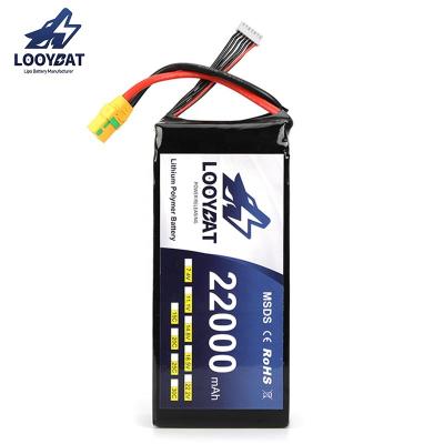 China High Energy Density LOOYBAT High Discharge Lipo Battery Factory 22.2V 22000mAh Rechargeable Lipo Battery 6S for sale