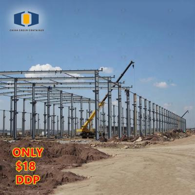 China CGC Cheap Safe Durable Steel Structure Workshop Warehouse Garage Hanger Shed by Steel Structure for sale