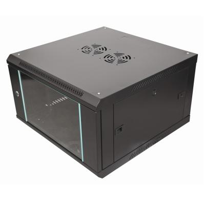 Chine Armoire à paroi de 600 mm de profondeur 6U Rack serveur avec porte en verre durci ou porte en maille à vendre
