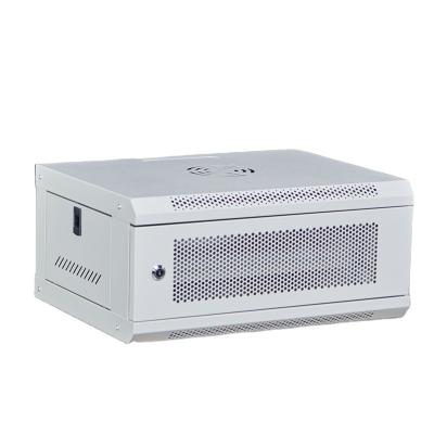 China 530*400*240 Stock 19 Inch Wall Mount Network Cabinet with Fixed Shelf Screw and Nut for sale