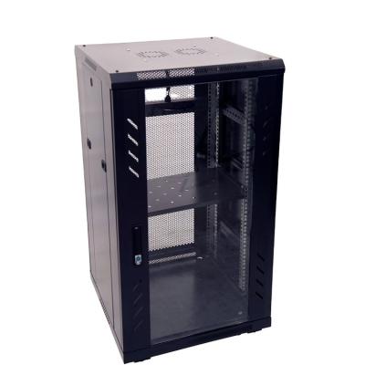 China 600*600*1400 27U Standard 19 Zoll Rechenzentrum Server-Rack Verhärtet Glas Tür Design zu verkaufen