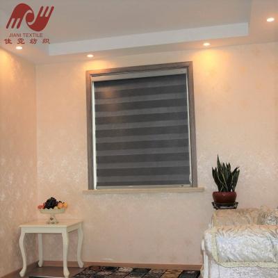 China Wholesale custom UV soft Korean style gauze protection blackout 100%polyester fabric zebra blinds for sale