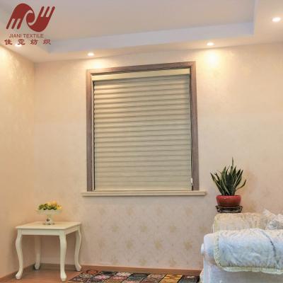 China Custom Made Shangri-La Curtain Fabric UV Protection Korean Style Light Weight Polyester Blinds for sale