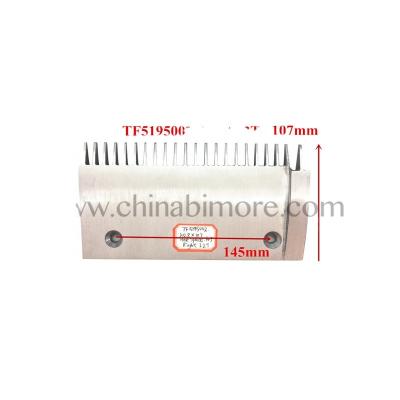 China Bimore industrial escalator comb TF5195002 203x107mm 22T straight for sale