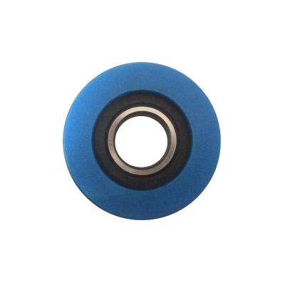 China BIMORE Modern Blue Escalator Step Roller OD70mm Thickness25mm Bearing6205 Blue Escalator Roller for sale