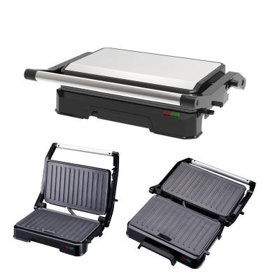 China Knob Contact Electric Press Grill 2 Slice Mini Auto Panini Met Ultra Nonstick oppervlak Te koop