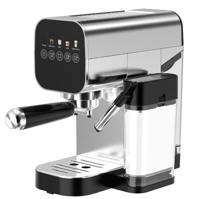 China Semi-automatic Espresso Coffee Machine With Manual Milk Frother For Latte Cappuccino for sale