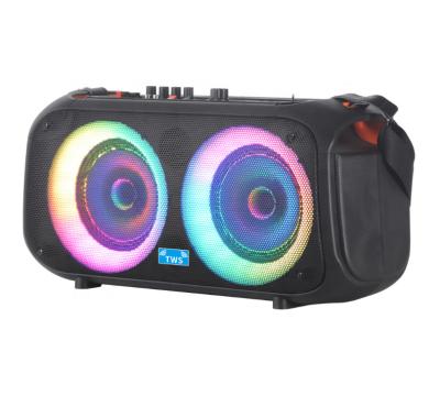 China Home Theater J B L 6.5 Inch Blue Sound System Speakers LED Flashing Light Dual Tooth Party Speakers for sale