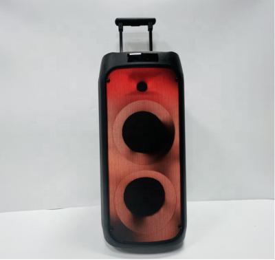 China Sound Professional Audio System J-B-L Partybox Blue-tooth Loudspeakers LED Flashing Light Double 6.5 Inch for sale