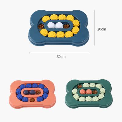 China Slow Stored 2022 Feeder Hidden Food Dispenser Smart Plastic Pet Training Dog Interactive Slow Puzzle & Motion Toys for sale