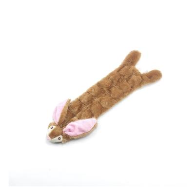 China Stocked Tug Squeaky Singing Shape Of A Rabbit Squeaker Pet Plush Dog Toy JE220001 for sale