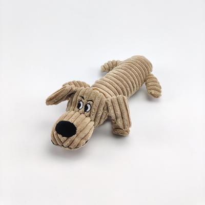 China New Design Wholesale Stocked Toys Factory Outlet OEM Realistic Customizable Pet Squeaker Plush Dog Toy JE220000 for sale