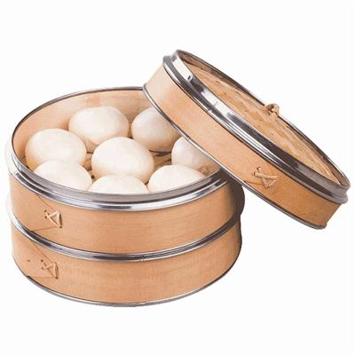 China Stored Steam Price Stove Sweated Steamer Bamboo 10 Bamboo Lids Inch Basket Bamboo Bambo Flame Baskets Cypress Kitchen Product Stramer for sale