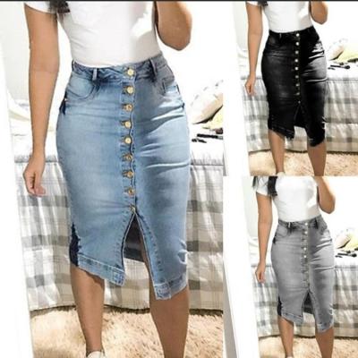 China Wholesale Plus Size New Style Fashion High Waist Denim Fringe Women's Casual Skirt for sale