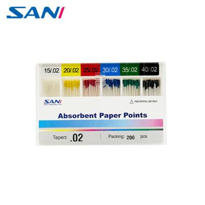 China Dental Gutta Percha Point Paper Absorbent Paper Points Taper 02/04/06/F1-F5 for sale