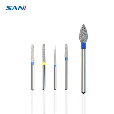 China Silver Dental Polish Bur Stainless Steel Diamond Bur Set For High Speed Handpiece for sale