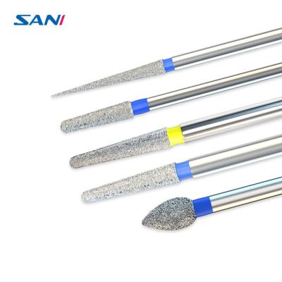 China 11mm Dental Bur Stainless Steel Diamond Bur Set For High Speed Handpiece for sale