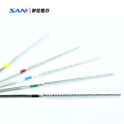 中国 Dental Root Canal Stainless Steel U Files For Root Canal Treatment 販売のため