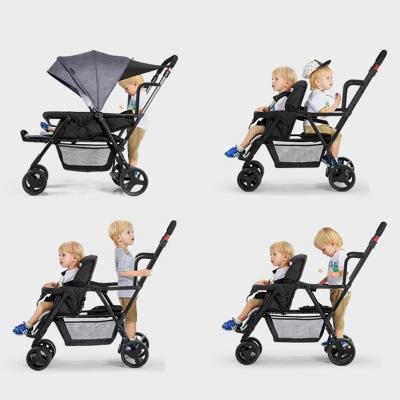 China Single-action brake; Foldable Single Lightweight Twin Walker Travel Twins Stroller For A Second Child Family for sale