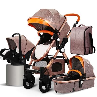 China Cheap wholesale lightweight winter baby stroller+Baby basket+baby car seat Purorigin vintage cool baby strollers 4 in 1 with mummy bag basket OE bassinet for sale