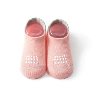 China Breathable Breathable Baby Ribbed Socks Newborn Baby Cotton Socks Rubber Soles for sale