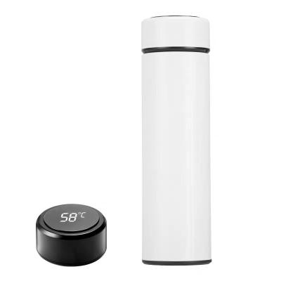 China Double Stored Wall Mounted Intelligent Temperature Display Temperature Cup Hot Cup Stainless Steel Smart Water Bottle With LED Touch Screen for sale