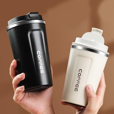 China Wholesale 500ml Contemporary Double Wall Vacuum Insulated Travel Coffee Taza Cup Stainless Steel Tumbler Mug With Leak Proof Lid for sale