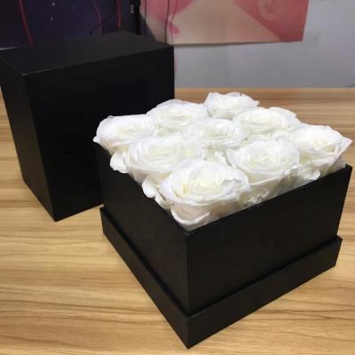 China Best Quality Beautiful Colorful Amazon Hot Sale Real Immortal Gift Flower Preserved Roses With Box for sale