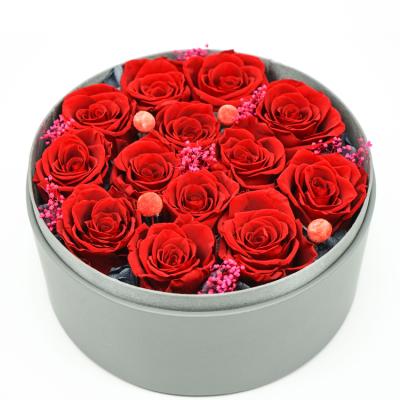 China Beautiful Colorful Newest Preserved Flower In Gift Box Present For Valentine's Day for sale