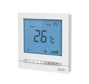 China 220V Fan Coil Thermostat , Fan Coil Digital Room Thermostat With LCD Display for sale