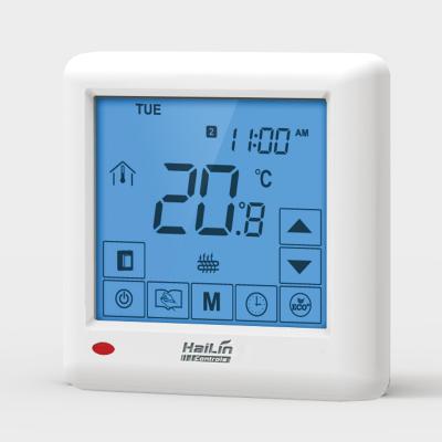 China Kundenspezifischer weißer Selbstwechsel-Digital-Heizungs-Thermostat 50Hz/60Hz zu verkaufen