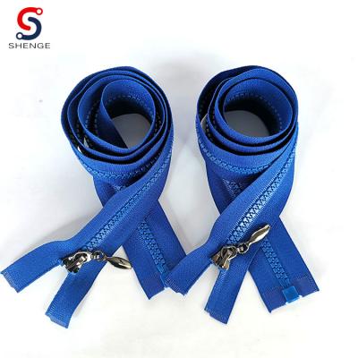 China #5 80cm Durable Custom Plastic Zipper Open End Garment Accessories In Zippers for sale