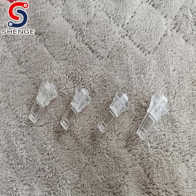 China Other Zipper Sun-Protector Sun-Protector Clothing Auto Lock Transparent Zipper Puller for sale