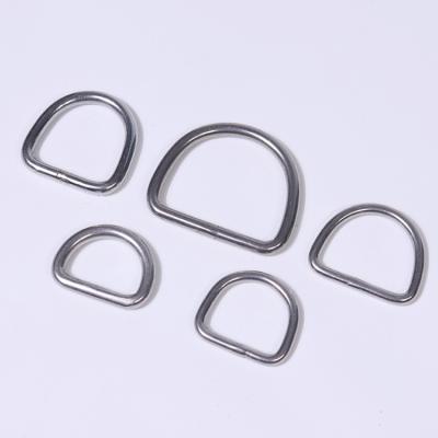 China Rigging Hardware Widespread Customized High Polished Welded D Ring Stainless Steel D Ring for sale